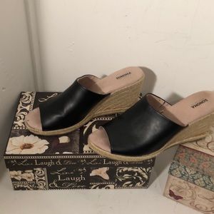 Sonoma open toe wedge shoe